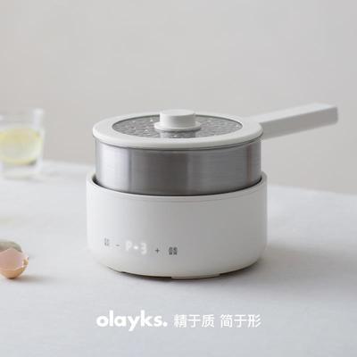 olayks立时 2.5L不锈钢电煮锅0涂层多功能分体式小型电炒锅小电锅