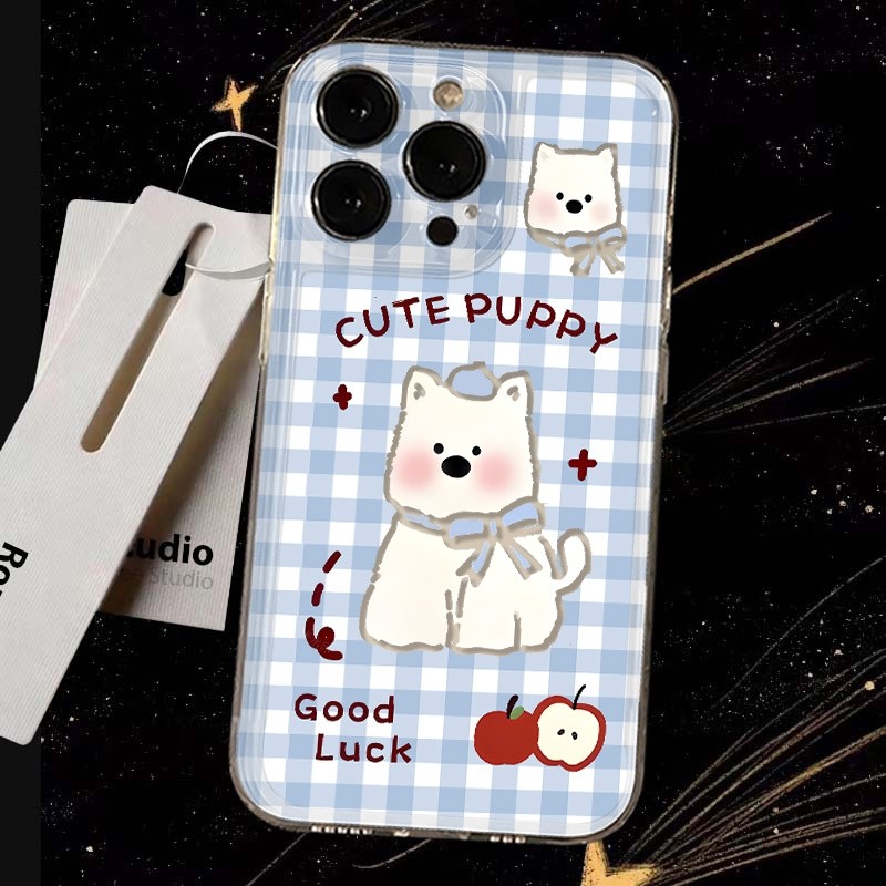 格子西高地天适用iphone17promax手机壳苹果15/13/14/12/11套华为nova14新款vivox100小米oppo红米k70荣耀200