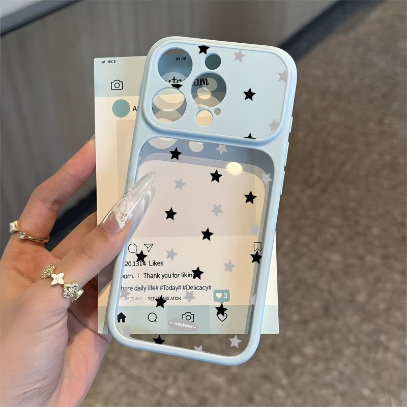 满屏黑灰星星适用苹果17Pro壳