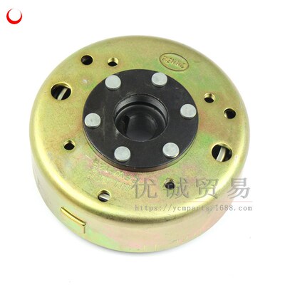 GY6 125/150线圈 磁钢8极 踏板车发动机GY6150飞轮 磁电机转子8极