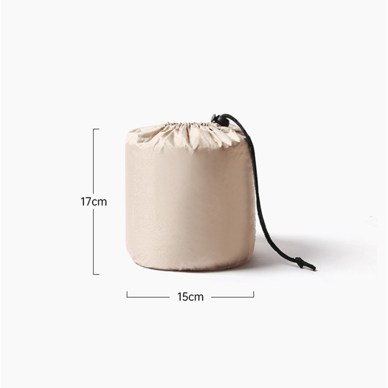 户外奶酪枕家用3D海绵自动充气枕头野营午休靠枕便携易收纳露营枕