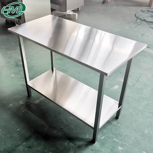 定制304不锈钢双层工作台 实验室GMP无尘洁净车间不锈钢工作台