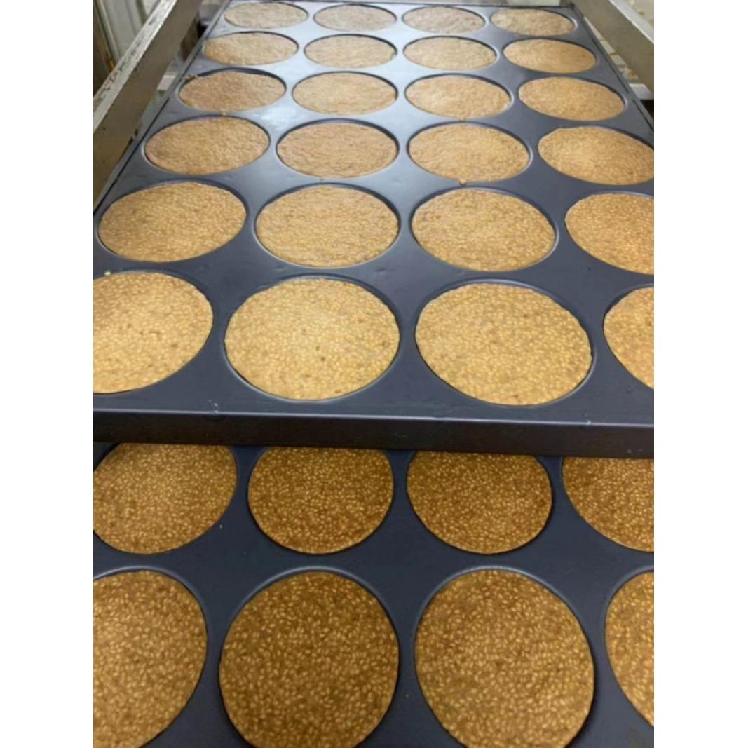 商用24连圆芝麻饼模具不沾芝麻瓦片芝麻薄脆杏仁饼烤盘8厘米9厘米