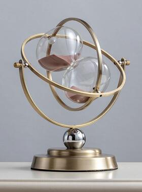 轻奢风地球仪沙漏摆件家居饰品高档客厅电视柜酒柜办公室创意软装