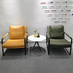 休闲沙发洽谈桌椅前台大厅等候区商务接待沙发茶几组合简约现代