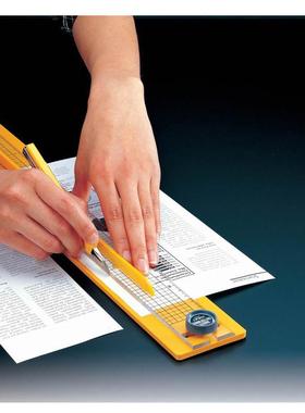 OLFA 40CM 定规切割尺 拼布尺塑胶尺 直尺定规尺 辅助方格线176B