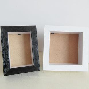 永生花相框干花画框树脂中空5CM6寸7寸12寸汇百家加厚立体标本框