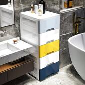 30cm夹缝收纳柜抽屉式 零食柜塑料厨房缝隙置物架窄边卫生间储物柜