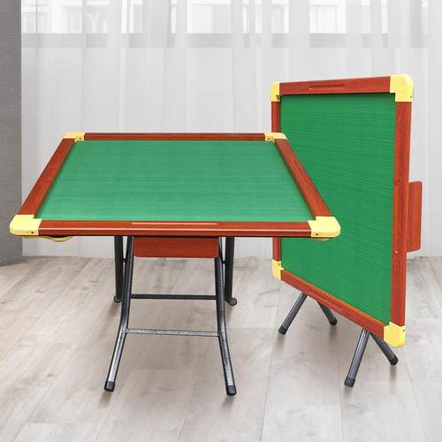 包邮实木麻将桌两用简易手搓家用折叠棋牌桌象棋桌手动娱乐扑克桌