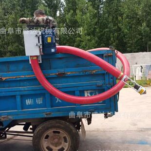 供应玉米小麦自动化软管吸粮机弹簧蛟龙家用照明电抽料机价格