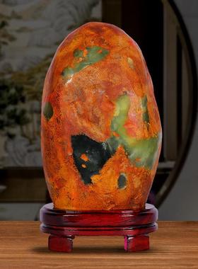 天御阁岫玉原石摆件天然岫岩玉秀玉奇石观赏石头客厅办公室装饰品