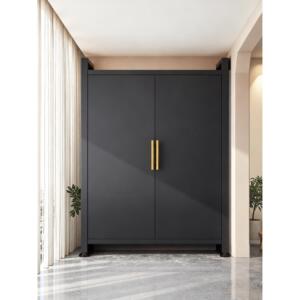 阳台储物柜靠墙一体收纳柜侧边柜子防水防晒多层铁皮柜家用杂物柜