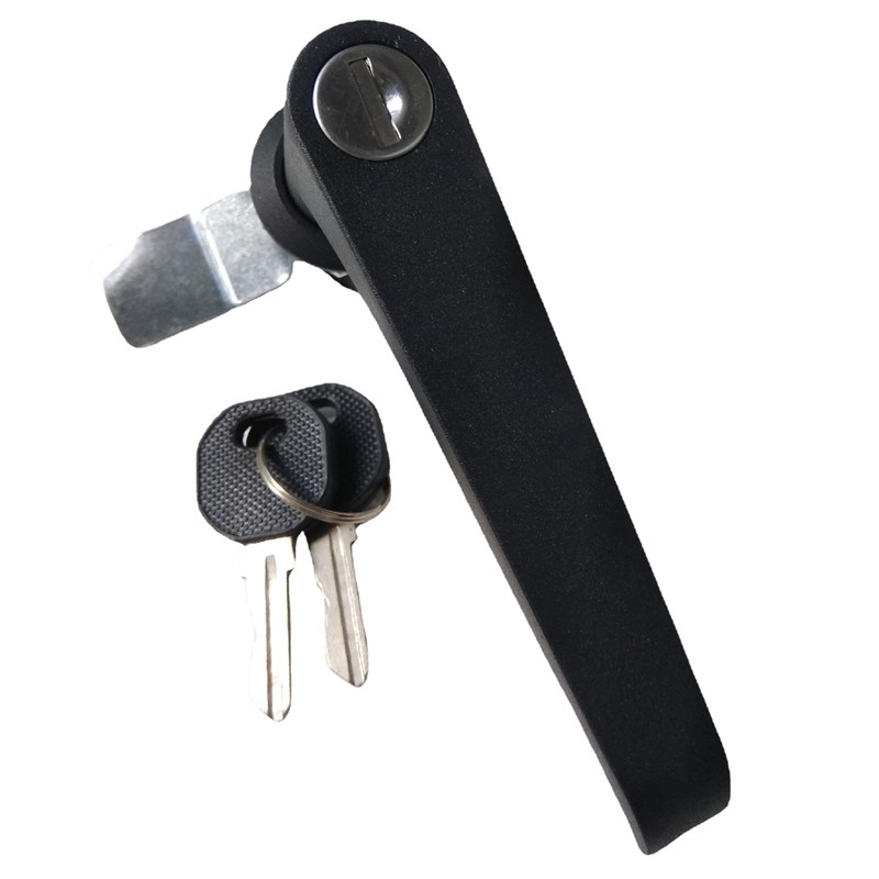 工业机箱机柜门把手锁 工业手柄锁 漂亮大把手柜锁 锌合金转舌锁