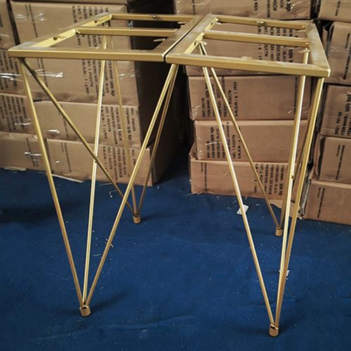 铁艺桌腿支架可调节铁线脚发夹桌腿桌脚家具桌腿铁艺支架厂家供应