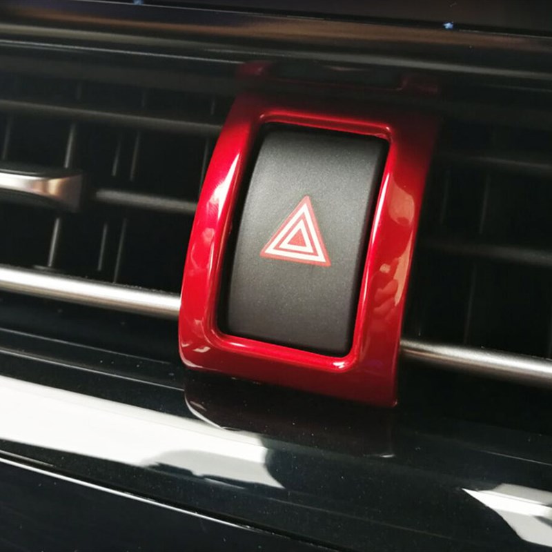 17-23C-HR奕泽危险开关框红色款CHR警示灯装饰框应急灯开关贴