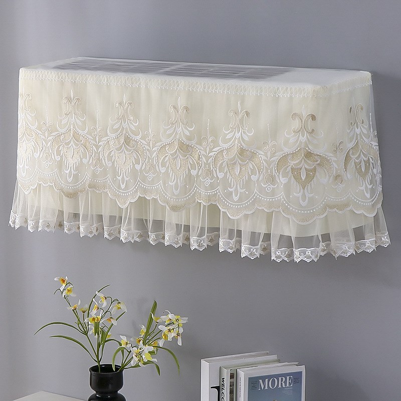 新款空调罩防尘罩通用挂式家用卧室1.5P蕾丝挡风帘空调挂机罩套