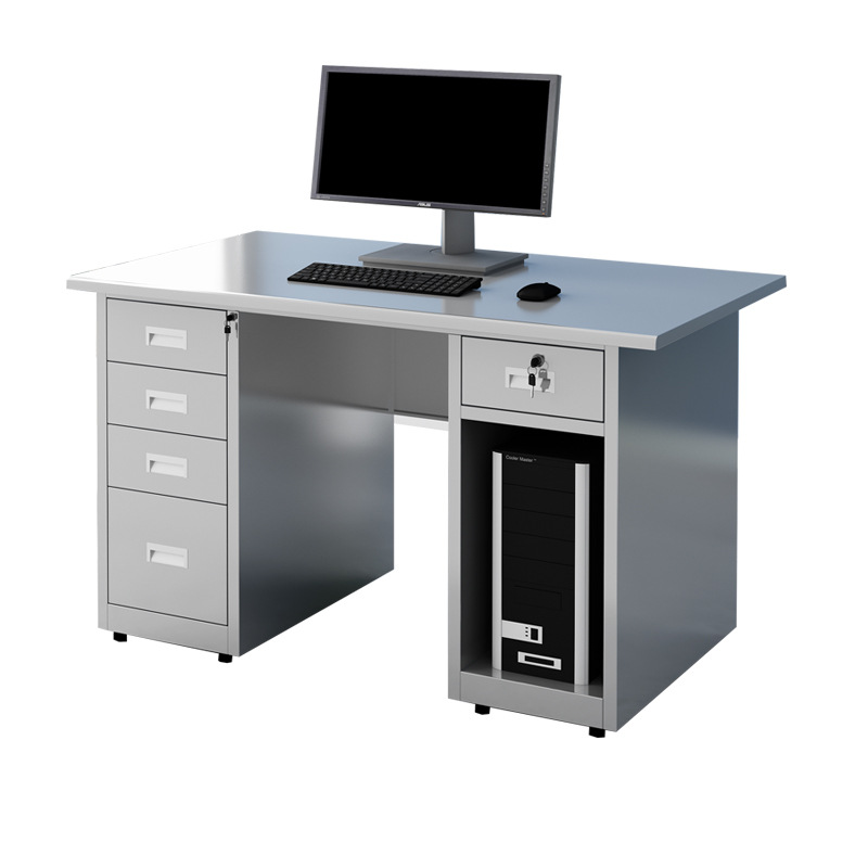 304不锈钢办公桌员工单人位电脑桌工厂无尘净化车间实验室工作台