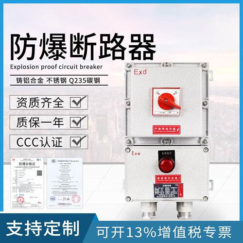 BDZ防爆断路器2P3P4P20A32A漏电防爆开关箱220V380V空开控制箱