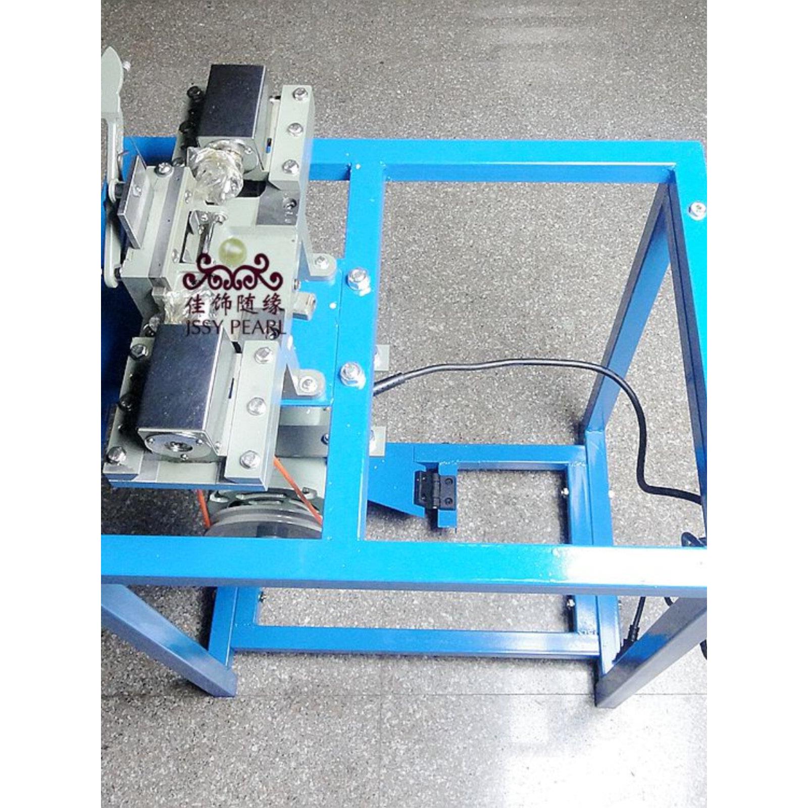 TJ32佛珠双针打孔机珍珠加工45 琥珀菩提子双头打孔2遍同时钻孔