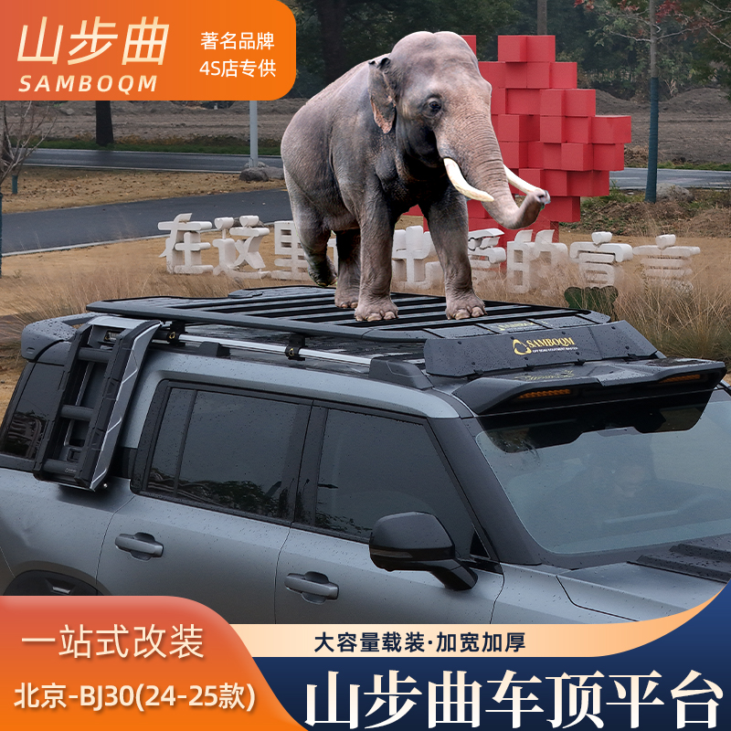 山步曲适用北京BJ30专用汽车车顶行李架框拓展平台改装车载旅行架