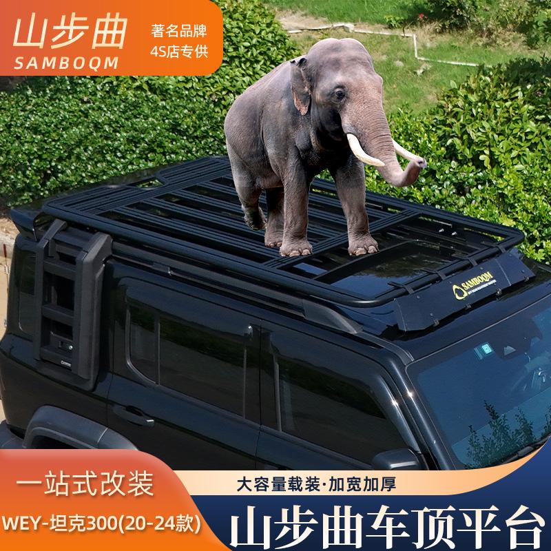 山步曲适用坦克300专用汽车车顶行李架框拓展平台改装车载旅行架