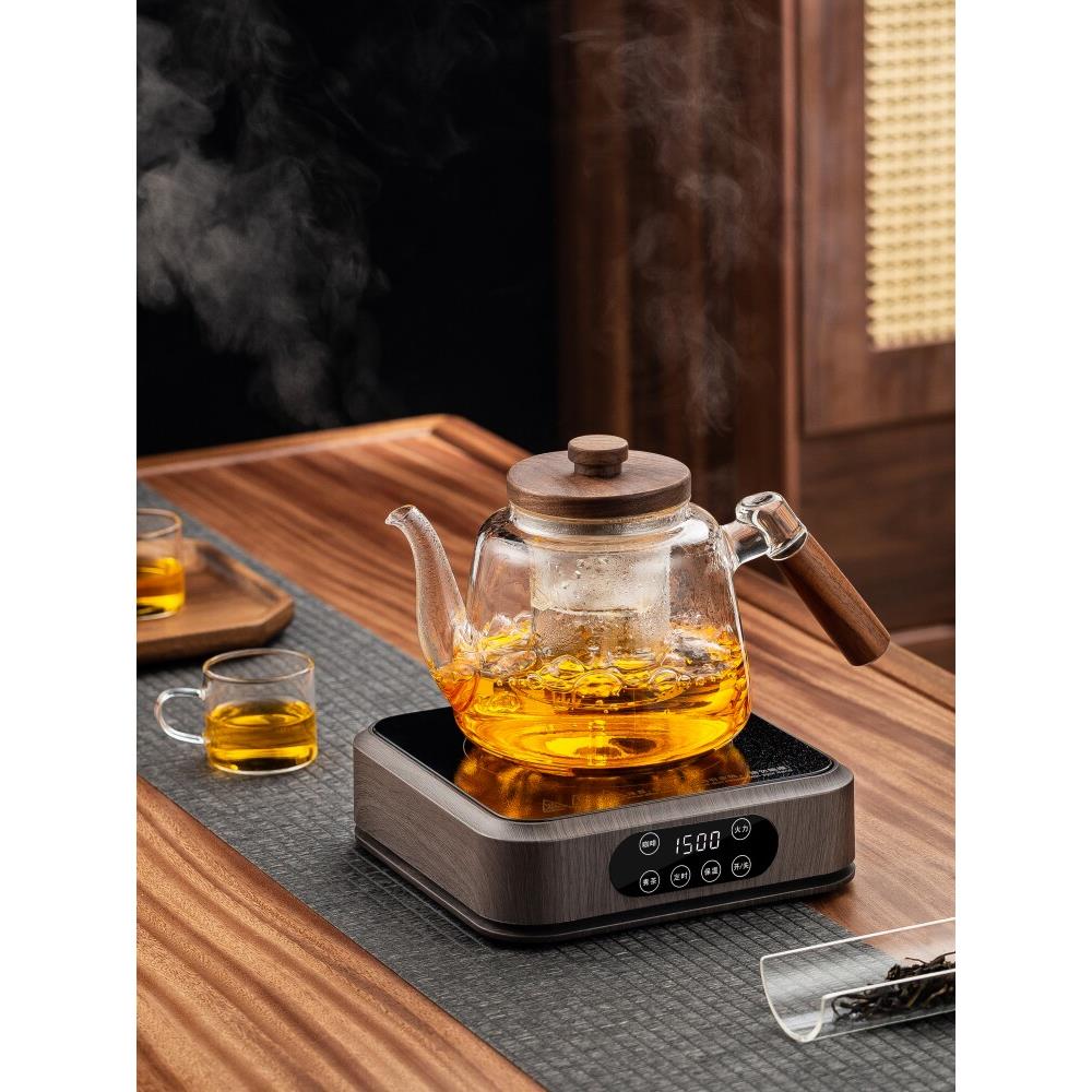 耐高温玻璃水壶茶具蒸两用茶壶陈皮白茶蒸笼电热陶瓷制茶专用炉