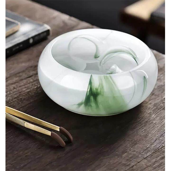 琉璃茶洗大号水洗茶杯建水茶渣桶加厚彷玉洗笔水盂多功能茶具配件