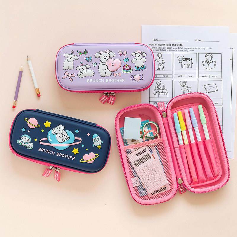 韩国文具romane可爱卡通立体狗狗大容量笔袋男女学生文具盒收纳包,文具电教/文化用品/商务用品,笔袋,淘宝优惠券,粉丝福利购,淘宝优惠卷