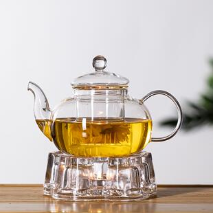 围炉煮茶耐热可加热带过滤网茶水分离家用功夫茶具 花茶壶玻璃套装