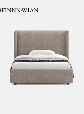芬纳维亚ART 现代极简主卧双人床 Calista意式轻奢落地布艺儿童床