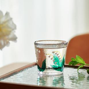 夏季 肆月家用酒杯白酒杯日式 单个酒具啤酒烈酒小酒杯玻璃杯高级感
