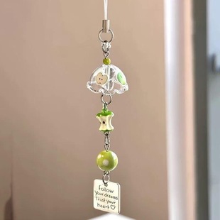 风铃挂饰苹果果核小挂件相机ins手机diy手机链条挂件可爱串珠