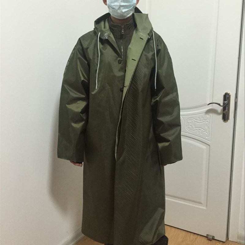 包邮大码加厚雨衣长款劳保连体雨衣帆布雨披老式大褂工地雨衣男