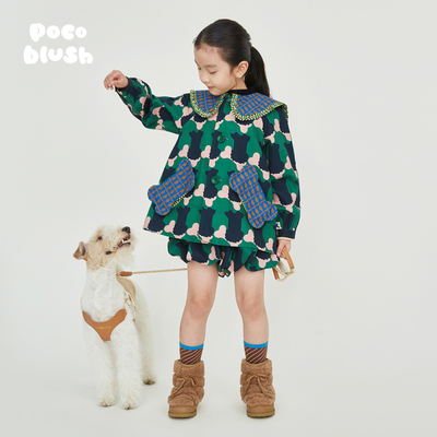 pocoblush原创小狗米卢斗篷风衣