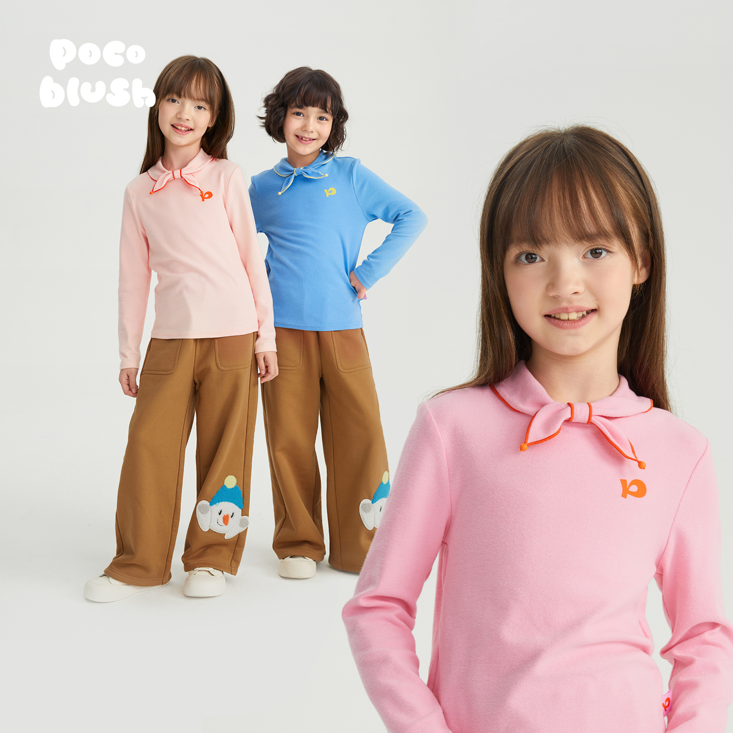 【小蝴蝶的礼物】暖绒打底衫女童