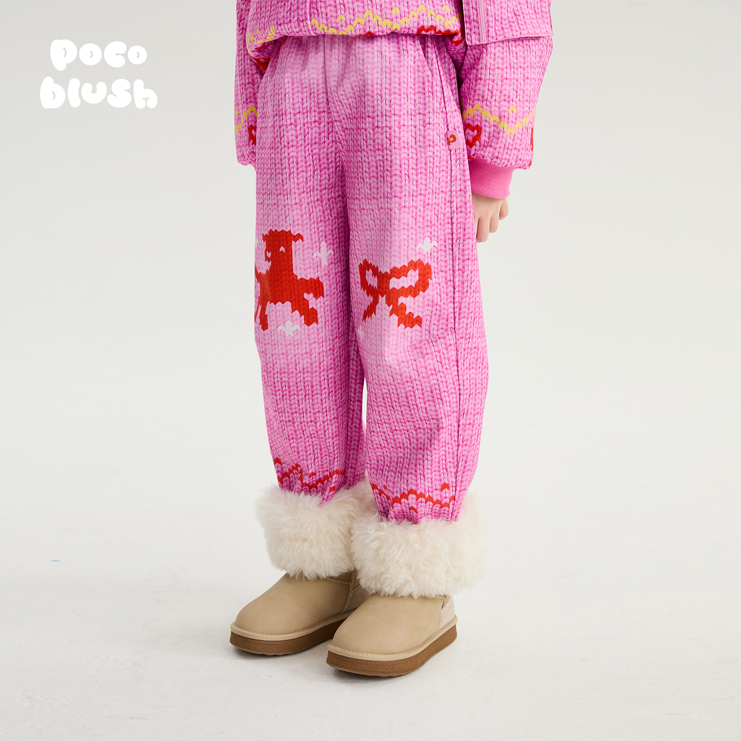 【棒针灵感的小羊】加绒冲锋裤