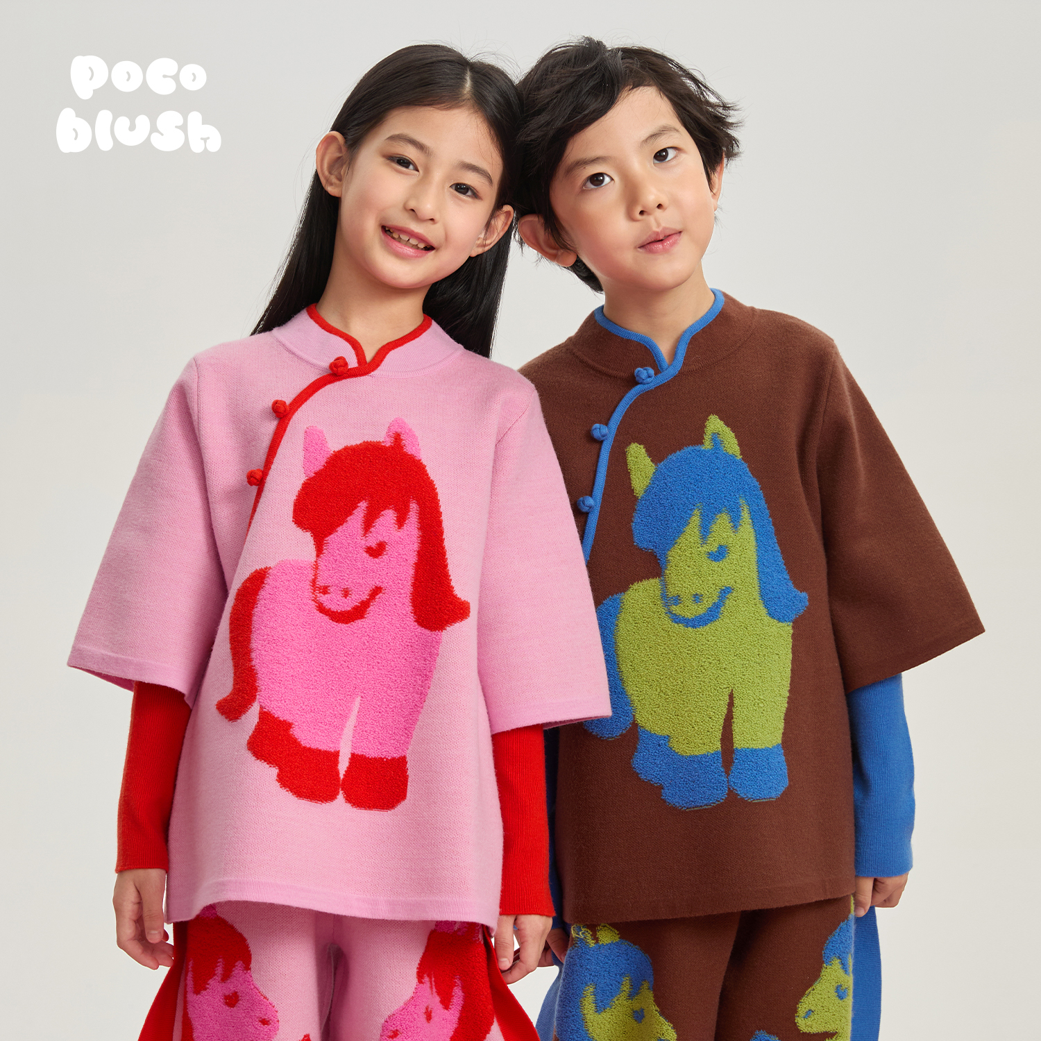 【爱心小马】新中式拜年服毛衣