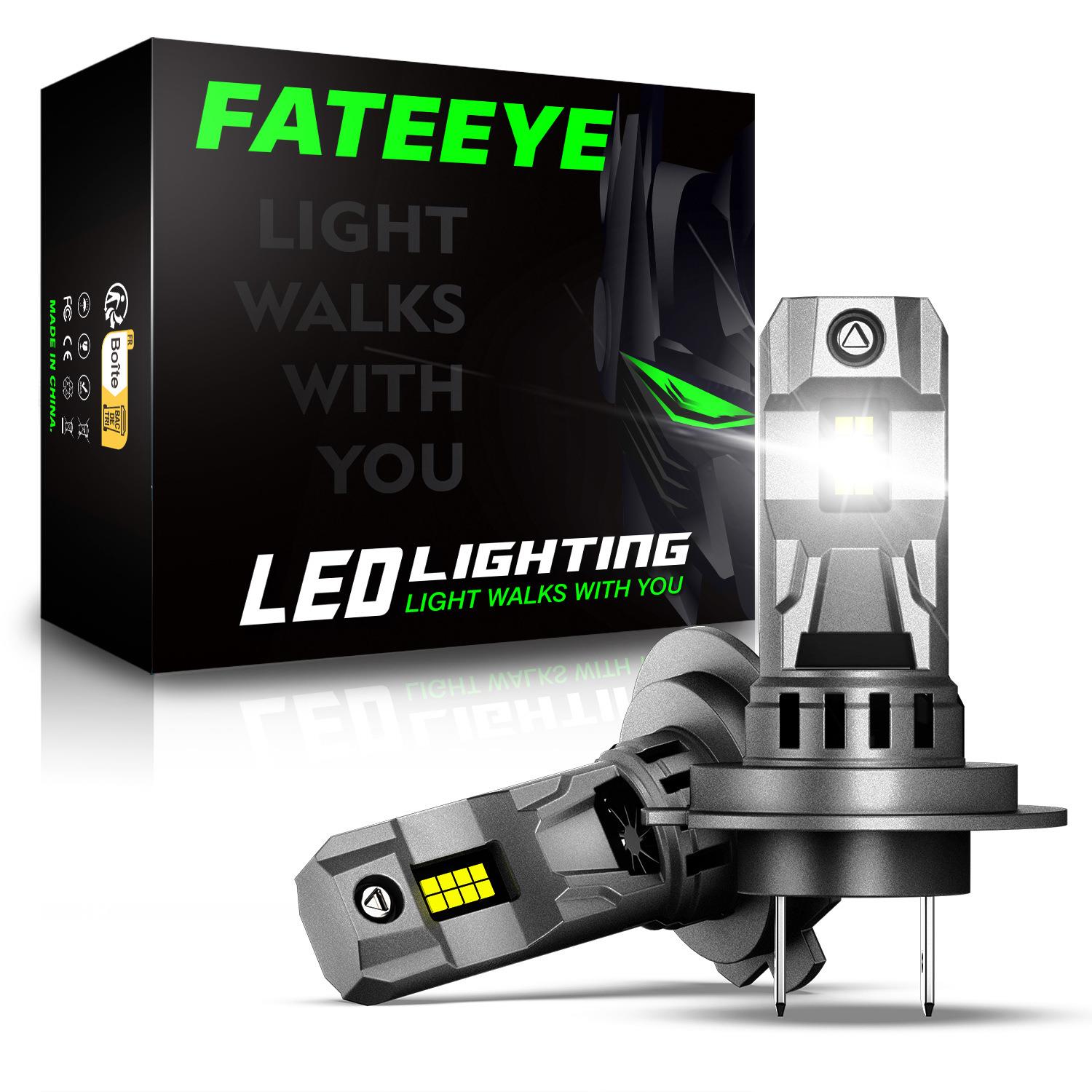FateeyeF11全型号一比一卤素跨境热卖改装车灯灯泡LED汽车前大灯