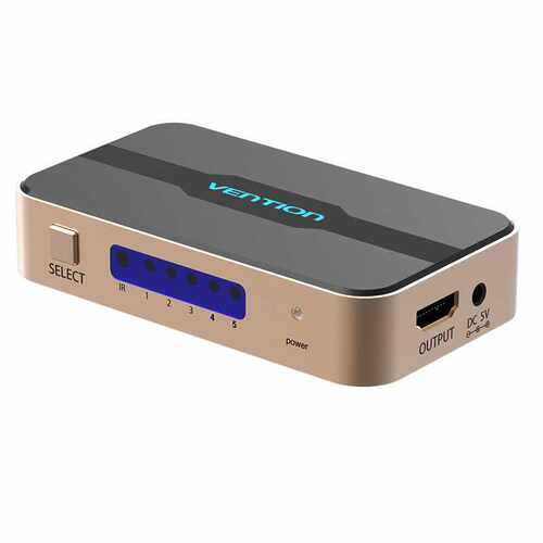 wish HDMI切换器5进1出分配器五进一出4K高清矩阵2带遥控