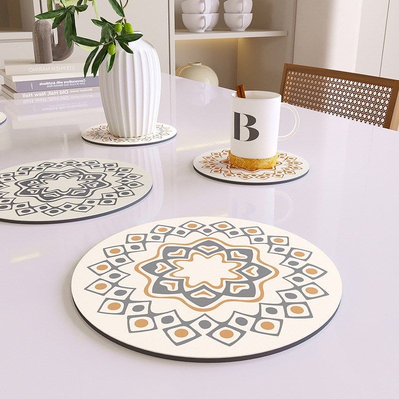 硅藻泥新款隔热垫家用餐垫碗垫防烫锅垫餐盘耐高温餐桌垫杯垫