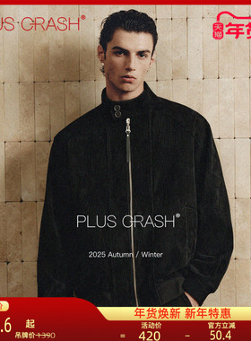 PLUS CRASH冬季新款灯芯绒加厚复古高级感百搭保暖老钱外套男女款