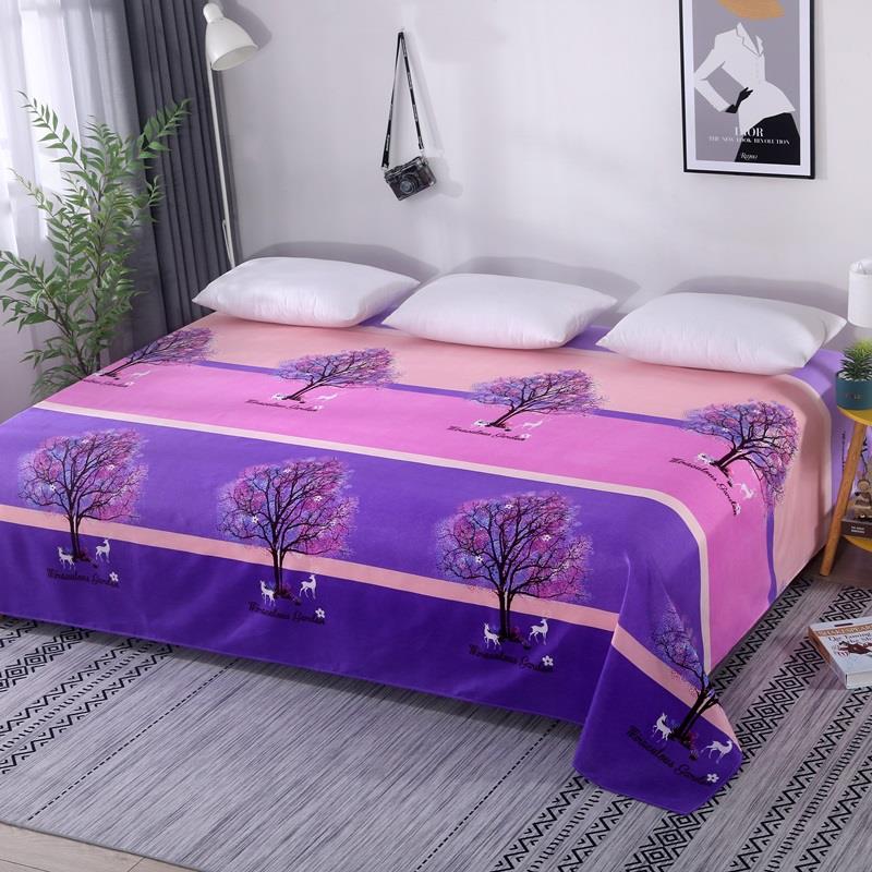 秋冬加厚磨毛双人大床单农村大炕单子布榻榻米床单加长土炕火炕单