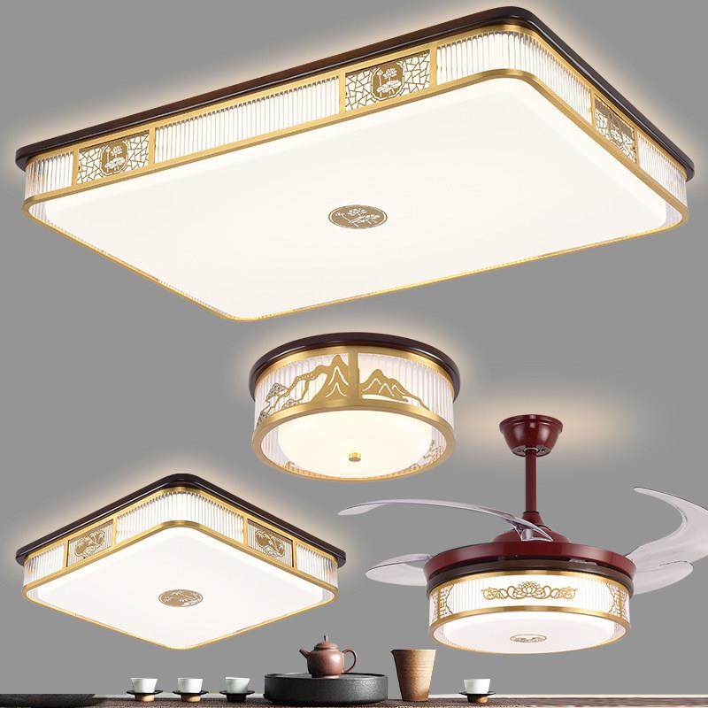 新中式客厅主灯2024新款吸顶灯大气实木饭饭厅卧室灯广东中山灯具,家装灯饰光源,客厅吸顶灯,淘宝优惠券,粉丝福利购,淘宝优惠卷