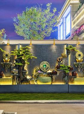 假山流水喷泉屏风 新中式庭院装饰摆件 支持定制 多种颜色可选