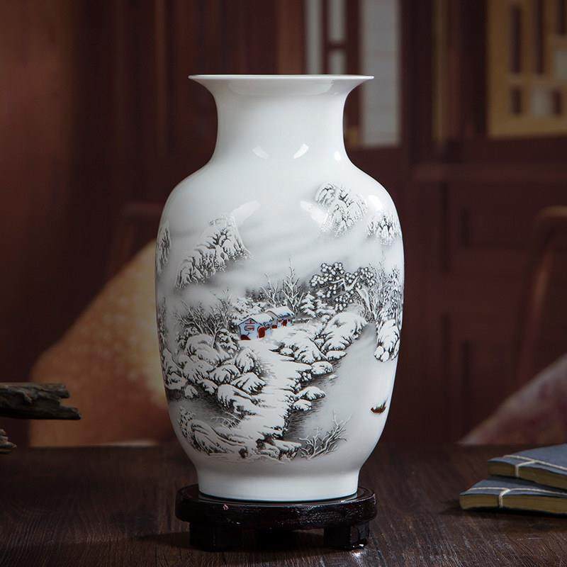 景德镇陶瓷器釉上粉彩小花瓶插摆件花家居装饰客厅酒柜摆设工艺品,家居饰品,花瓶,淘宝优惠券,粉丝福利购,淘宝优惠卷