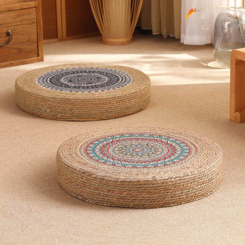 草编蒲团打坐垫草墩禅修垫拜佛地垫跪垫家用冥想坐垫地上打座专用,居家布艺,蒲团,淘宝优惠券,粉丝福利购,淘宝优惠卷