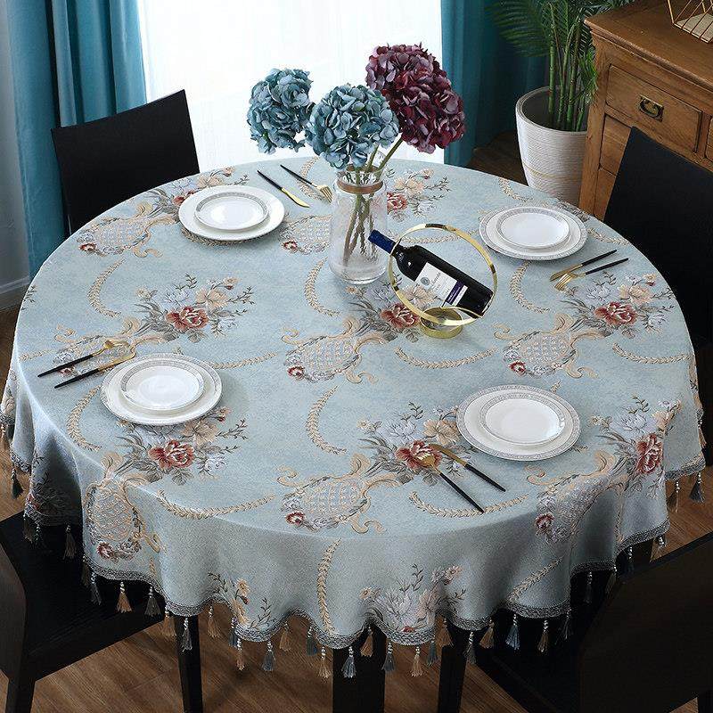 欧式圆桌台布椭圆形台布椭圆形桌垫酒店台布2m大圆桌台布,居家布艺,桌布,淘宝优惠券,粉丝福利购,淘宝优惠卷
