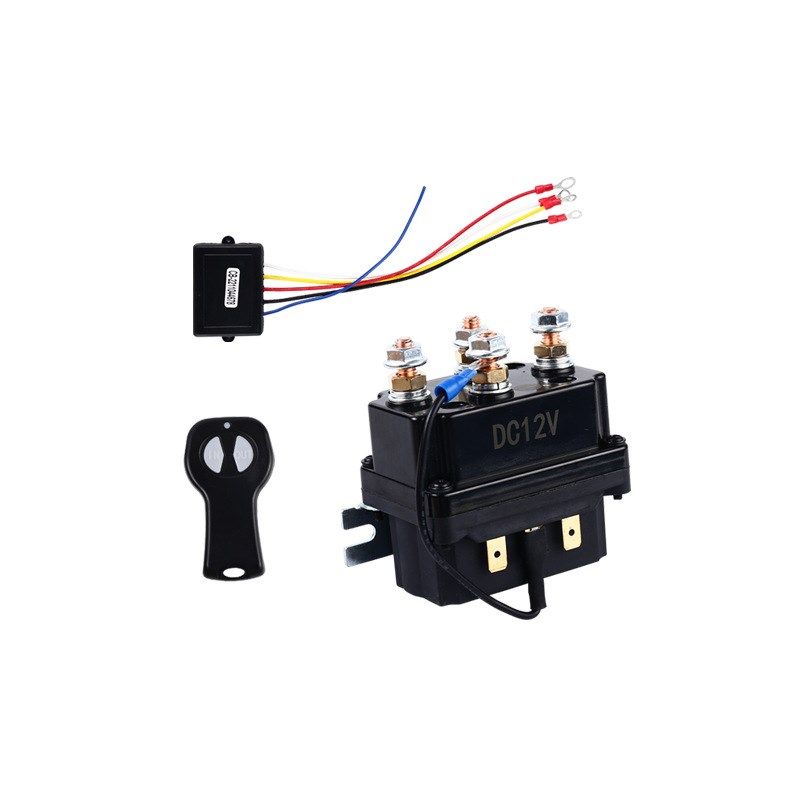 厂家12V 250A越野车绞盘接触器电动绞盘继电器4250X套装带控制器