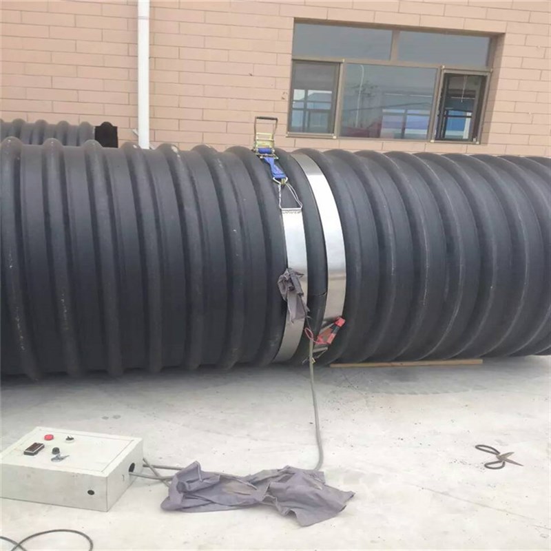 hdpe钢带波纹管DN200排水管800HDPE钢带增强聚乙烯螺旋波纹管