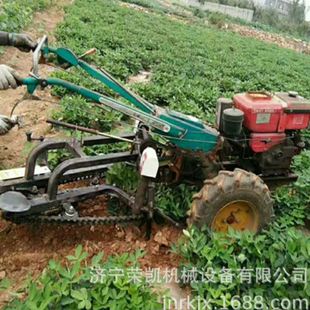 小型花生专用收获机 手扶拖拉机带花生收获机 链夹传动花生收获机
